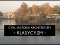 Pałac na Wyspie w Łazienkach Królewskich, przykład klasycyzmu, otoczony jesienną przyrodą i wodą.