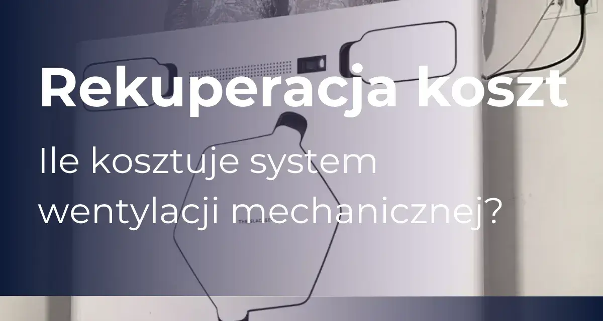 Rekuperacja koszt: ile kosztuje system wentylacji mechanicznej? Białe urządzenie z podłączonymi przewodami.
