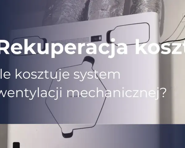 Rekuperacja koszt: ile kosztuje system wentylacji mechanicznej? Białe urządzenie z podłączonymi przewodami.