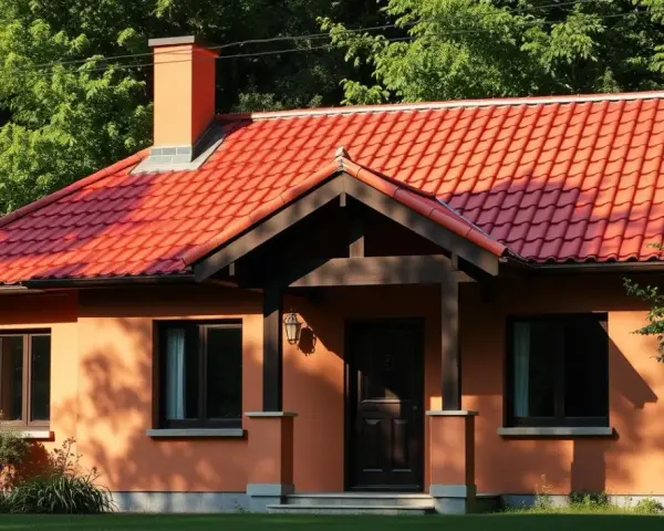 Czerwony dach jaka elewacja - idealne kolory, które zachwycą