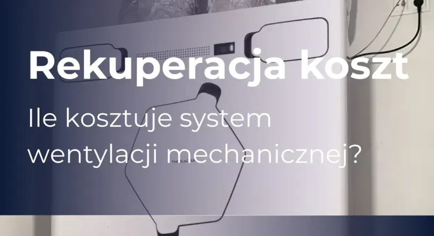 Rekuperacja koszt: ile kosztuje system wentylacji mechanicznej? Białe urządzenie z podłączonymi przewodami.