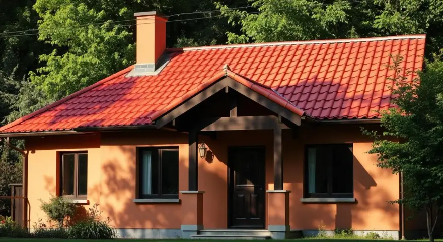 Czerwony dach jaka elewacja - idealne kolory, które zachwycą