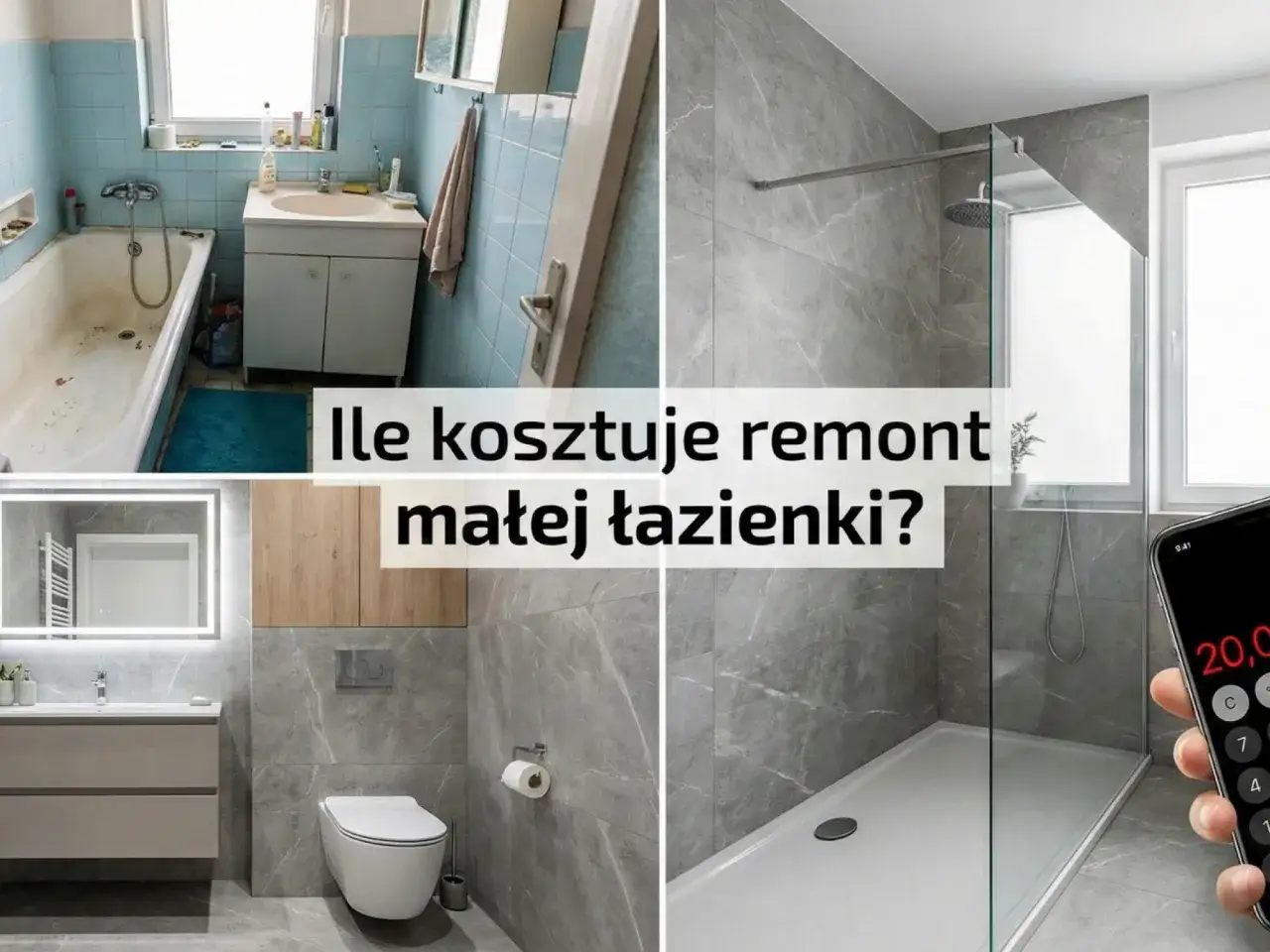 Przed i po remoncie małej łazienki 5m2. Sprawdź, ile kosztuje robocizna i materiały, by uzyskać nowoczesny wygląd.